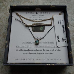 Luna Norte Labradorite Necklace Set